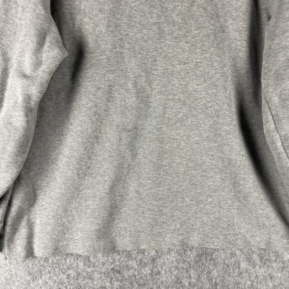 Polo Ralph Lauren Sweater Pullover Men XL Gray Cotton Knit Quarter Zip Preppy - Picture 11 of 13